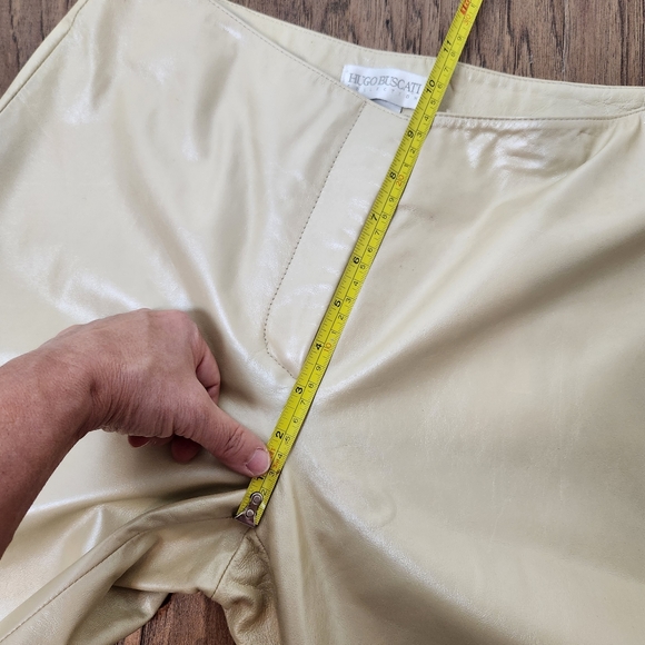 HUGO BUSCATI COLLECTION pearl leather pants - Picture 10 of 16